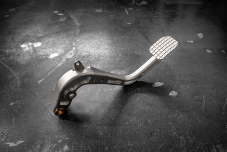E46 Billet Clutch Pedal - 325i, M3, 330i (35311163870)-Pedal Box Parts-grip-drift-Bare Aluminum-Garagistic-bmw