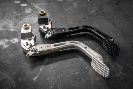 E46 Billet Clutch Pedal - 325i, M3, 330i (35311163870)-Pedal Box Parts-grip-drift-Bare Aluminum-Garagistic-bmw