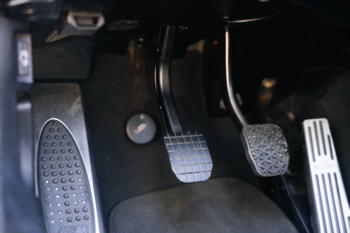 E46 Billet Clutch Pedal - 325i, M3, 330i (35311163870)-Pedal Box Parts-grip-drift-ano black-Garagistic-bmw