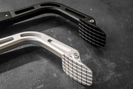 E46 Billet Clutch Pedal - 325i, M3, 330i (35311163870)-Pedal Box Parts-grip-drift-Bare Aluminum-Garagistic-bmw