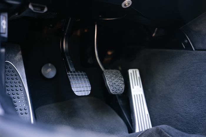 E46 Billet Clutch Pedal - 325i, M3, 330i (35311163870)-Pedal Box Parts-grip-drift-ano black-Garagistic-bmw