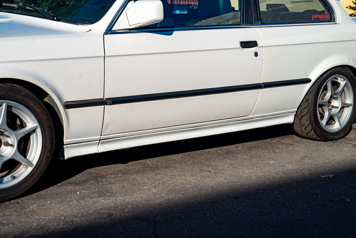 E30 "IS" Side Skirts - Pre-Painted - 51711947059, 51711947060, 51711947063, 51711947064-Exterior Body Parts-grip-drift-Alpine White 2-Garagistic-bmw