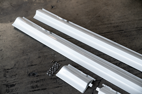 E30 "IS" Side Skirts - Pre-Painted - 51711947059, 51711947060, 51711947063, 51711947064-Exterior Body Parts-grip-drift-Alpine White 2-Garagistic-bmw