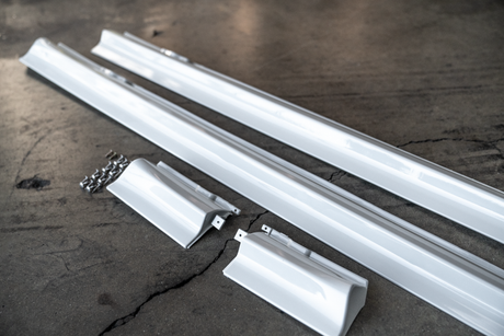 E30 "IS" Side Skirts - Pre-Painted - 51711947059, 51711947060, 51711947063, 51711947064-Exterior Body Parts-grip-drift-Alpine White 2-Garagistic-bmw