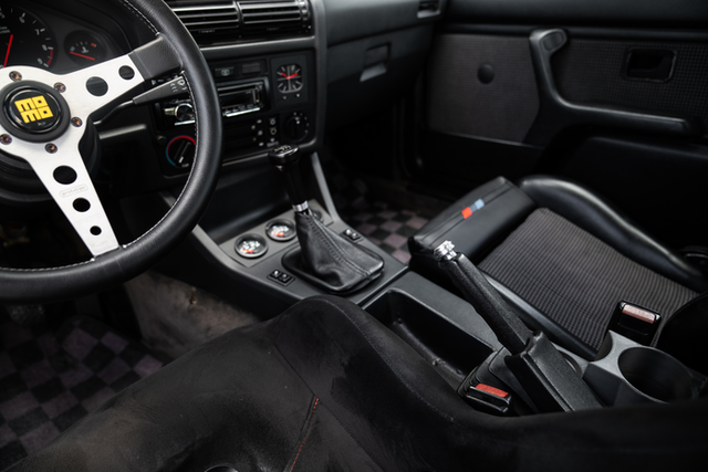 Garagistic Billet BMW Drift E-Brake Button - E30, E36, E34, E32, E31, Z1, Z3-Interior Parts-grip-drift-Raw Aluminum-Garagistic-bmw