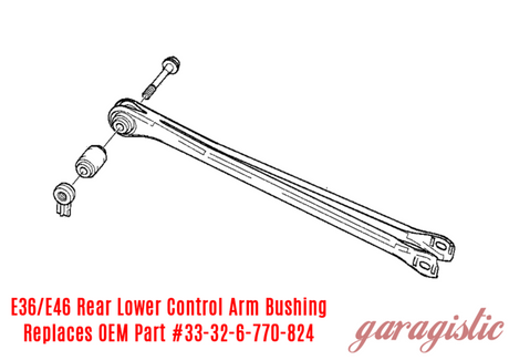 Monoball Lower Spherical Rear Control Arm Bushing Set - 328, M3, 325 - 33326770824/33321092248/33321138383-Suspension Bushings-grip-drift-Garagistic-bmw