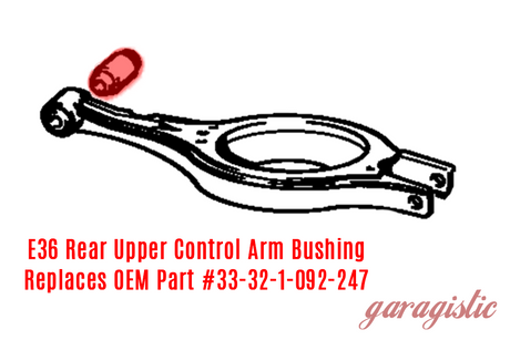 Monoball Upper Spherical Rear Control Arm Bushing Set - E36 E46 Z4 - 33321092247/33321137571-Suspension Bushings-grip-drift-Garagistic-bmw