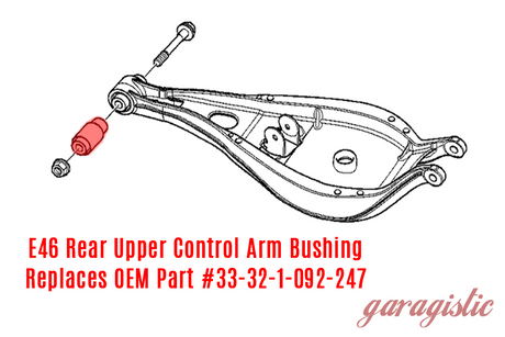 Monoball Upper Spherical Rear Control Arm Bushing Set - E36 E46 Z4 - 33321092247/33321137571-Suspension Bushings-grip-drift-Garagistic-bmw