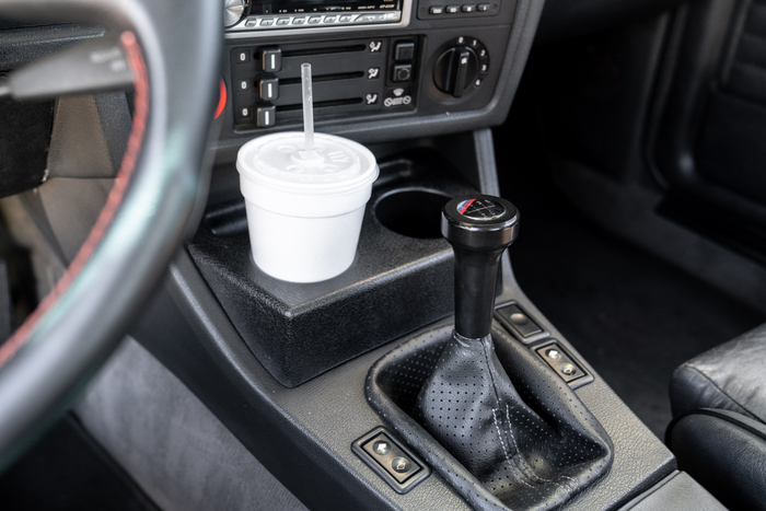 Garagistic E30 Center Console Dual Cup Holder - 325i, M3, 318is-Interior Parts-grip-drift-Garagistic-bmw