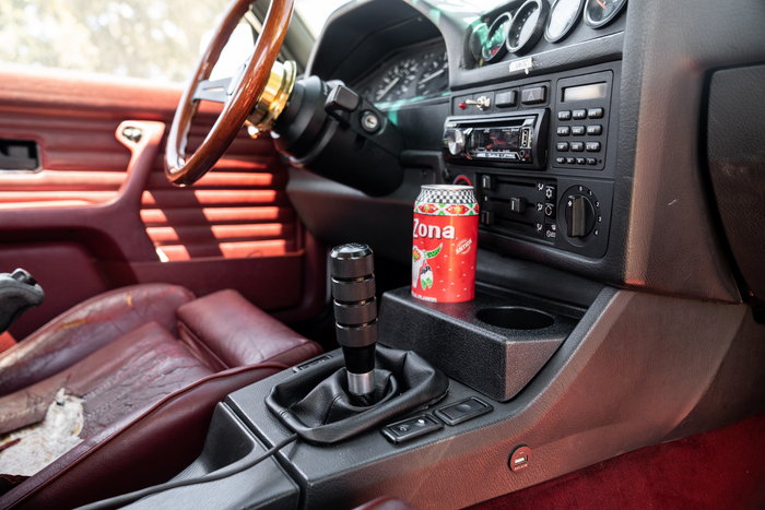 Garagistic E30 Center Console Dual Cup Holder - 325i, M3, 318is-Interior Parts-grip-drift-Garagistic-bmw