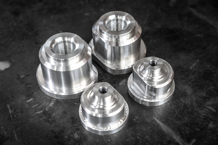 Mercedes Benz Polyurethane Subframe Bushings - Fits W201, W124, W202, W208-Suspension Bushings-grip-drift-Aluminum (Competition)-Garagistic-bmw