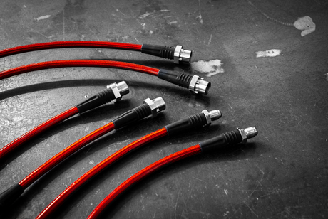 2011-2013 BMW LCI E90 E91 E92 E93 328 335 RWD Stainless Steel Complete 6 Brake Line Kit - DOT Compliant-Brake and Clutch Lines-grip-drift-No clutch line-Garagistic-bmw