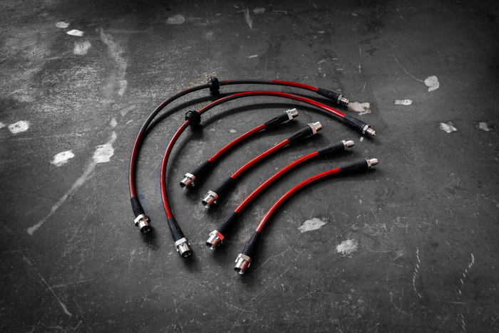 2011-2013 BMW LCI E90 E91 E92 E93 328 335 RWD Stainless Steel Complete 6 Brake Line Kit - DOT Compliant-Brake and Clutch Lines-grip-drift-No clutch line-Garagistic-bmw