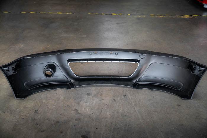 E46 M3 CSL Style Front Bumper with Carbon Fiber Splitters for E46 Non-M Coupe-Exterior Body Parts-grip-drift-Garagistic-bmw