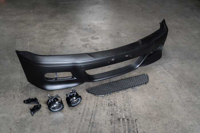 E46 M3 Style Front Bumper - Aftermarket Replacement-Exterior Body Parts-grip-drift-M3-Garagistic-bmw