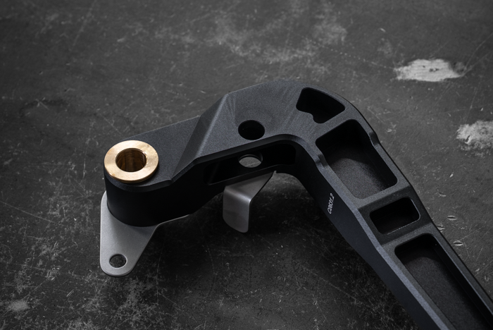 E36 Billet Clutch Pedal - 325i, M3, 328is, Z3 (35311158659)-Pedal Box Parts-grip-drift-Bare Aluminum-No-Garagistic-bmw