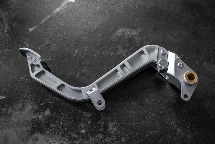 E36 Billet Clutch Pedal - 325i, M3, 328is, Z3 (35311158659)-Pedal Box Parts-grip-drift-Bare Aluminum-No-Garagistic-bmw