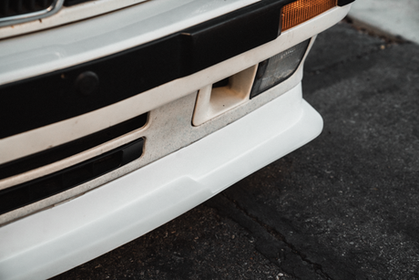 E30 "IS" Front Lip/Splitter Combo Spoiler - Fiberglass, Carbon Fiber-Exterior Body Parts-grip-drift-Fiberglass-Garagistic-bmw