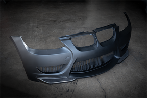 E92 Front Bumper "Amuse" Style with Carbon Splitter-Exterior Body Parts-grip-drift-Garagistic-bmw