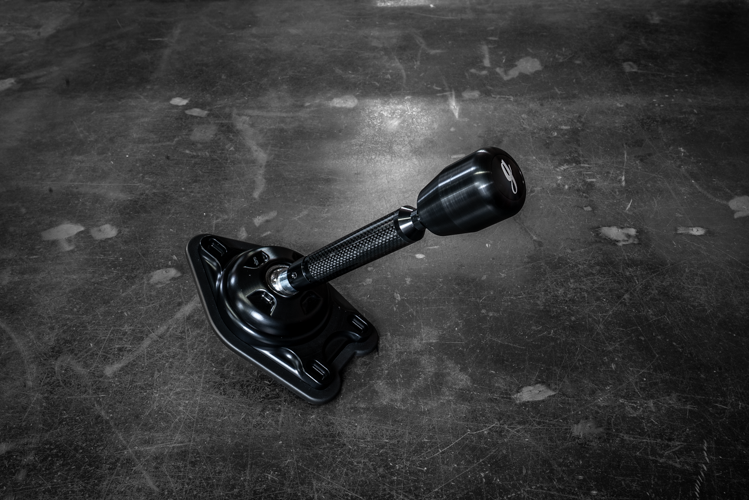Garagistic Carbon Fiber "Direct Mount" Stage 2 Chassis Short Shifter - E92, E46, E36, E30, E82, Z4, M3-Shifters-grip-drift-Black Anodized-OEM-Aluminum Standard W/Emblem-Garagistic-bmw