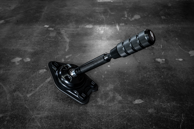 Garagistic Carbon Fiber "Direct Mount" Stage 2 Chassis Short Shifter - E92, E46, E36, E30, E82, Z4, M3-Shifters-grip-drift-Black Anodized-OEM-Aluminum Knurled-Garagistic-bmw