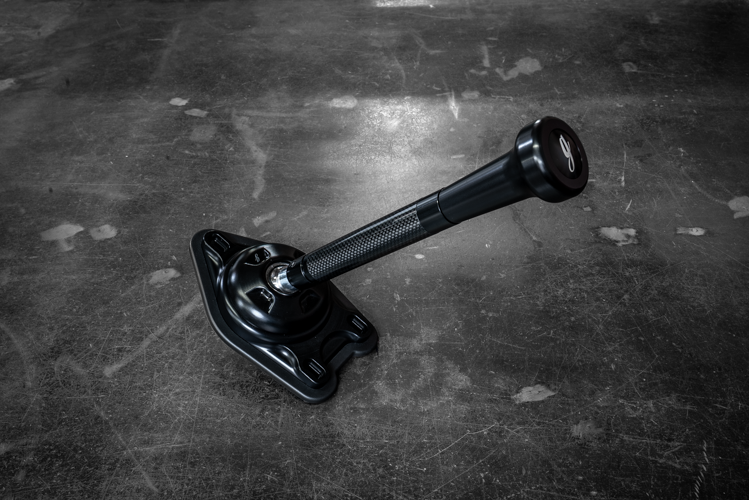 Garagistic Carbon Fiber "Direct Mount" Stage 2 Chassis Short Shifter - E92, E46, E36, E30, E82, Z4, M3-Shifters-grip-drift-Black Anodized-Medium-Aluminum Vintage W/Emblem-Garagistic-bmw