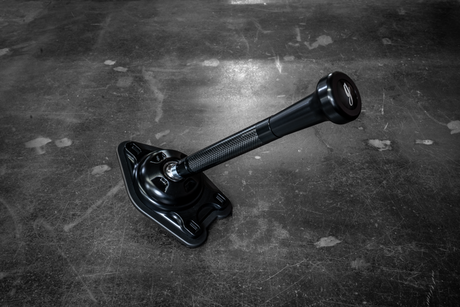 Garagistic Carbon Fiber "Direct Mount" Stage 2 Chassis Short Shifter - E92, E46, E36, E30, E82, Z4, M3-Shifters-grip-drift-Black Anodized-Medium-Aluminum Vintage W/Emblem-Garagistic-bmw