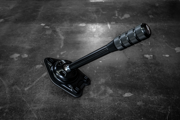 Garagistic "Direct Mount" Stage 2 Chassis Short Shifter - E92, E46, E36, E30, E82, Z4, M3-Shifters-grip-drift-Black Anodized-Medium-Aluminum Knurled-Garagistic-bmw