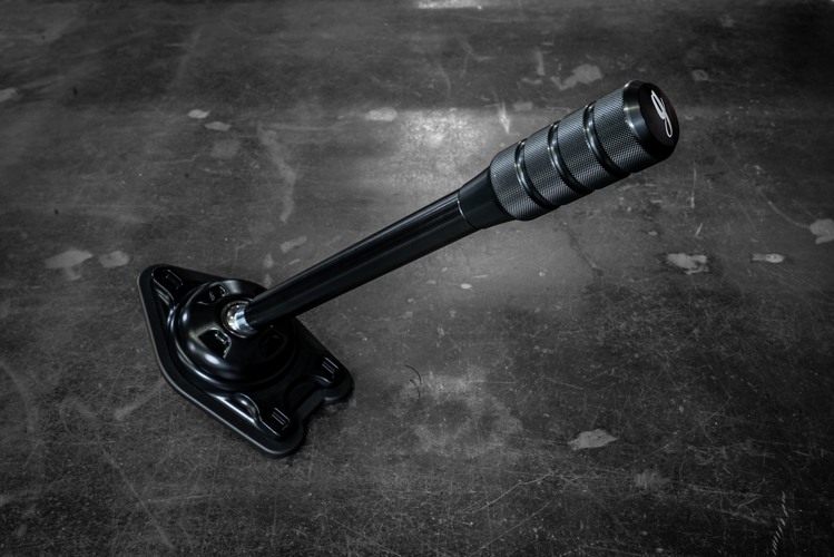 Garagistic "Direct Mount" Stage 2 Chassis Short Shifter - E92, E46, E36, E30, E82, Z4, M3-Shifters-grip-drift-Black Anodized-Tall-Aluminum Knurled-Garagistic-bmw