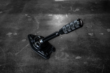 Garagistic "Direct Mount" Stage 2 Chassis Short Shifter - E92, E46, E36, E30, E82, Z4, M3-Shifters-grip-drift-Black Anodized-OEM-Aluminum Knurled-Garagistic-bmw
