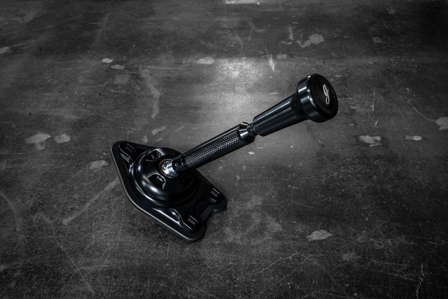Garagistic Carbon Fiber "Direct Mount" Stage 2 Chassis Short Shifter - E92, E46, E36, E30, E82, Z4, M3-Shifters-grip-drift-Black Anodized-OEM-Delrin Vintage W/Emblem-Garagistic-bmw