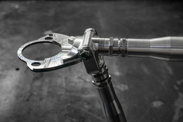 4-Point Support Bracing for LTW Rear Strut Bar - E30-Strut Bars-grip-drift-Raw Aluminum-Garagistic-bmw