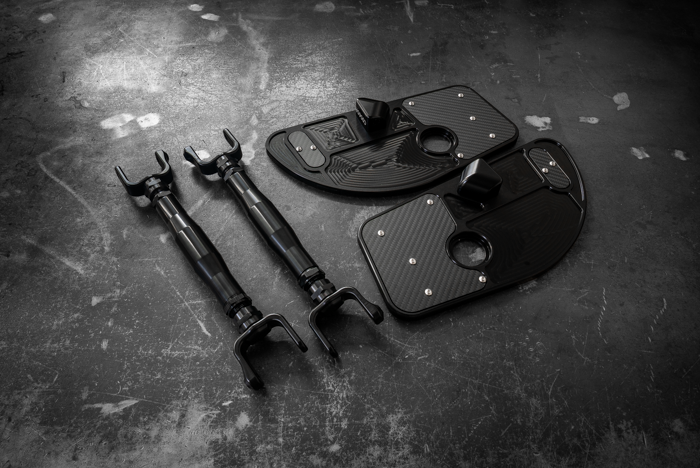 4-Point Support Bracing for LTW Rear Strut Bar - E30-Strut Bars-grip-drift-Anodized Black-Garagistic-bmw