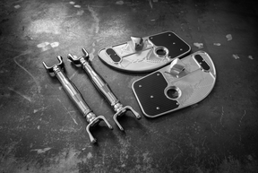 4-Point Support Bracing for LTW Rear Strut Bar - E30-Strut Bars-grip-drift-Raw Aluminum-Garagistic-bmw