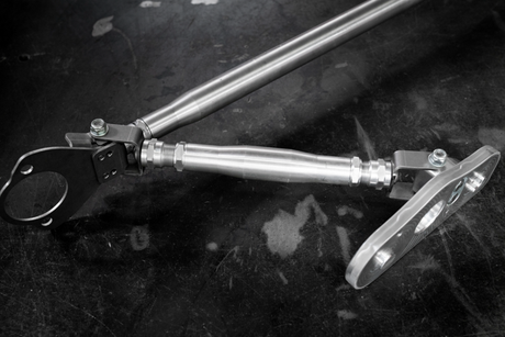 4-Point Support Bracing for LTW Rear Strut Bar - E36, E46, E82, E9X-Strut Bars-grip-drift-Raw Aluminum-E36-Garagistic-bmw