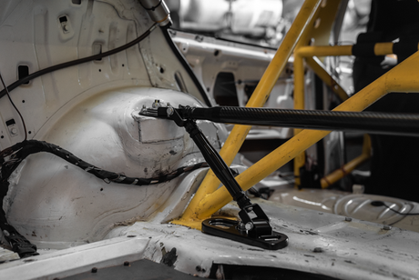 4-Point Support Bracing for LTW Rear Strut Bar - E36, E46, E82, E9X-Strut Bars-grip-drift-Raw Aluminum-E36-Garagistic-bmw