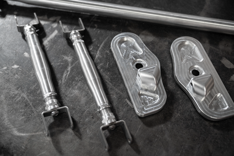4-Point Support Bracing for LTW Rear Strut Bar - E36, E46, E82, E9X-Strut Bars-grip-drift-Raw Aluminum-E36-Garagistic-bmw