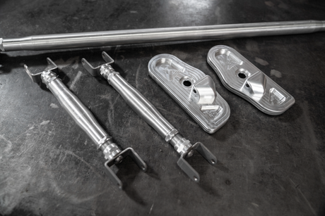 4-Point Support Bracing for LTW Rear Strut Bar - E36, E46, E82, E9X-Strut Bars-grip-drift-Raw Aluminum-E36-Garagistic-bmw
