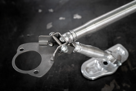 4-Point Support Bracing for LTW Rear Strut Bar - E36, E46, E82, E9X-Strut Bars-grip-drift-Raw Aluminum-E36-Garagistic-bmw