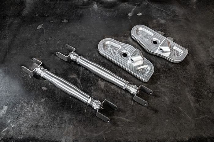 4-Point Support Bracing for LTW Rear Strut Bar - E36, E46, E82, E9X-Strut Bars-grip-drift-Raw Aluminum-E46-Garagistic-bmw