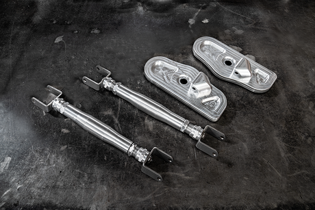 4-Point Support Bracing for LTW Rear Strut Bar - E36, E46, E82, E9X-Strut Bars-grip-drift-Raw Aluminum-E46-Garagistic-bmw