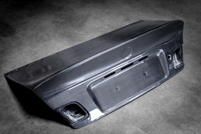 E46 M3 CSL Style Carbon Fiber Rear Trunk Lid for BMW E46 - 325i, 330i, M3-Exterior Body Parts-grip-drift-M3 / 2 Door Coupe-Garagistic-bmw
