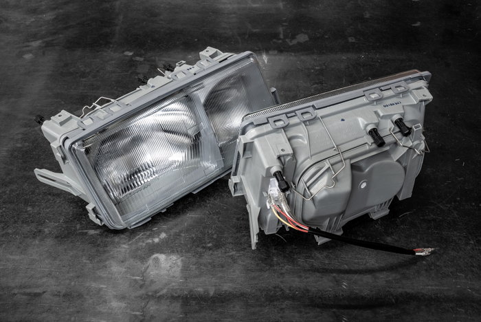 Mercedes 190E W201 Euro Headlights - 0301067329, 0301067330-Exterior Lights-grip-drift-No thanks!-Garagistic-bmw