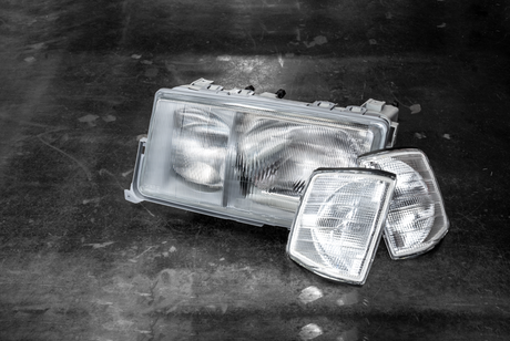 Mercedes 190E W201 Euro Headlights - 0301067329, 0301067330-Exterior Lights-grip-drift-Add clear turn signals-Garagistic-bmw