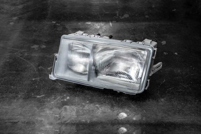 Mercedes 190E W201 Euro Headlights - 0301067329, 0301067330-Exterior Lights-grip-drift-No thanks!-Garagistic-bmw