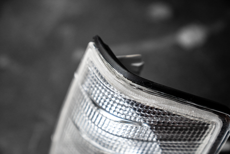 Mercedes 190E W201 Clear Turn Signals - 1305232047, 1305232046-Exterior Lights-grip-drift-Garagistic-bmw