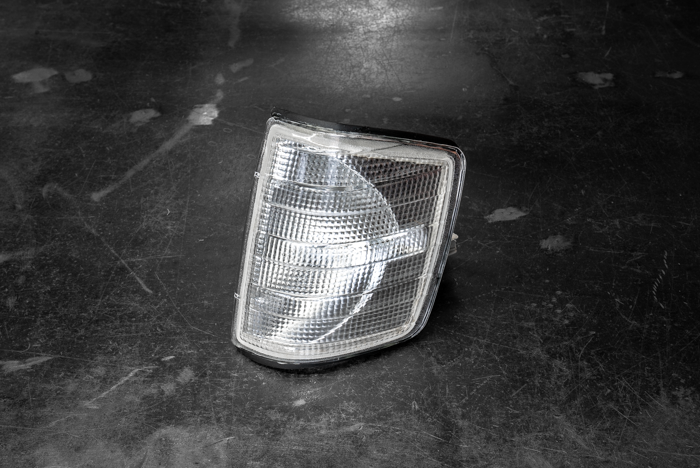 Mercedes 190E W201 Clear Turn Signals - 1305232047, 1305232046-Exterior Lights-grip-drift-Garagistic-bmw