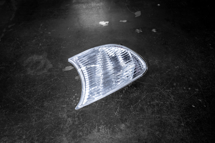 BMW E46 DEPO Euro Clear Corner Lights 3 Series 2DR/M3 - 63136919649, 63136919650-Exterior Lights-grip-drift-Garagistic-bmw