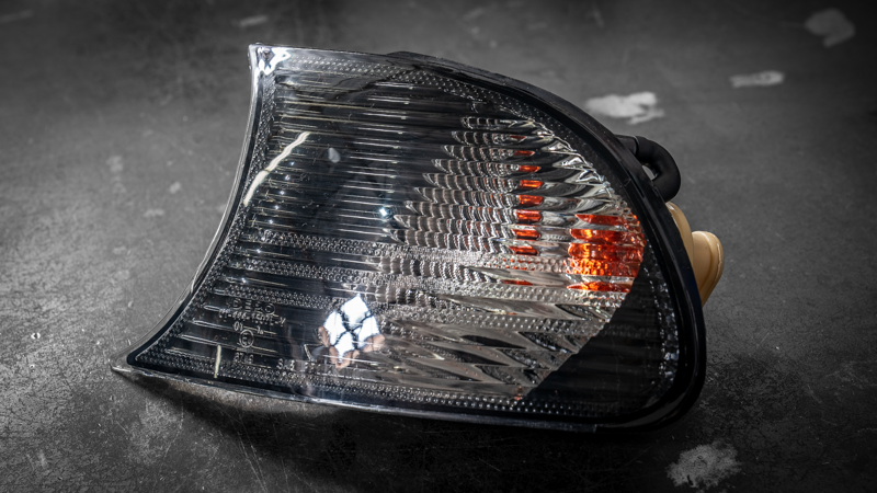 BMW E46 DEPO Smoked Corner Lights 3 Series 2DR/M3 - 63136919649, 63136919650-Exterior Lights-grip-drift-Garagistic-bmw