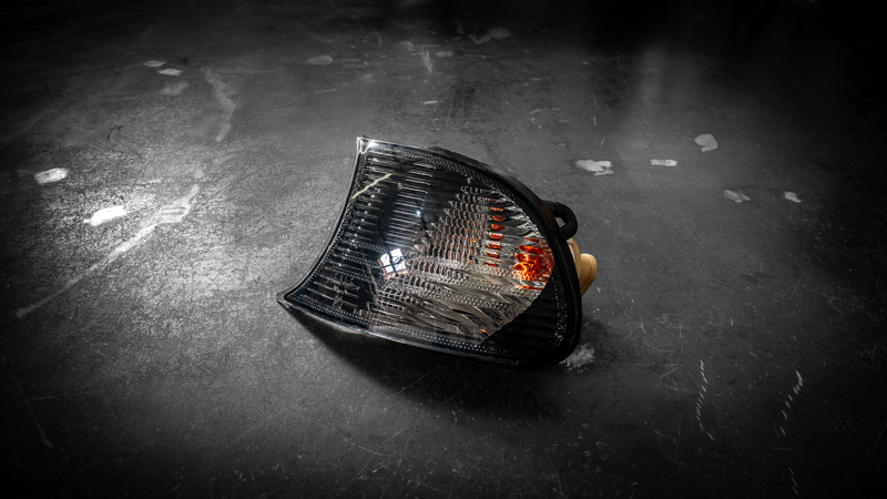 BMW E46 DEPO Smoked Corner Lights 3 Series 2DR/M3 - 63136919649, 63136919650-Exterior Lights-grip-drift-Garagistic-bmw
